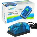 SOBO SB‑548A Single‑Nozzle Aquarium Air Pump – 3 W | 2-Speed | Super Quiet | Energy-Saving
