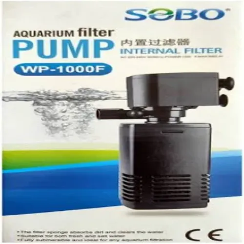 SOBO WP-1000F Submersible Internal Aquarium Filter | 18W | 1000 L/H Flow – Powerful & Silent Filtration for Freshwater & Marine Tanks