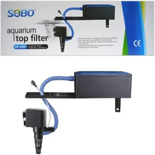 SOBO WP‑880F Aquarium Top Filter | 18W | 680 L/H Flow – Compact & Efficient 3-Stage Filtration