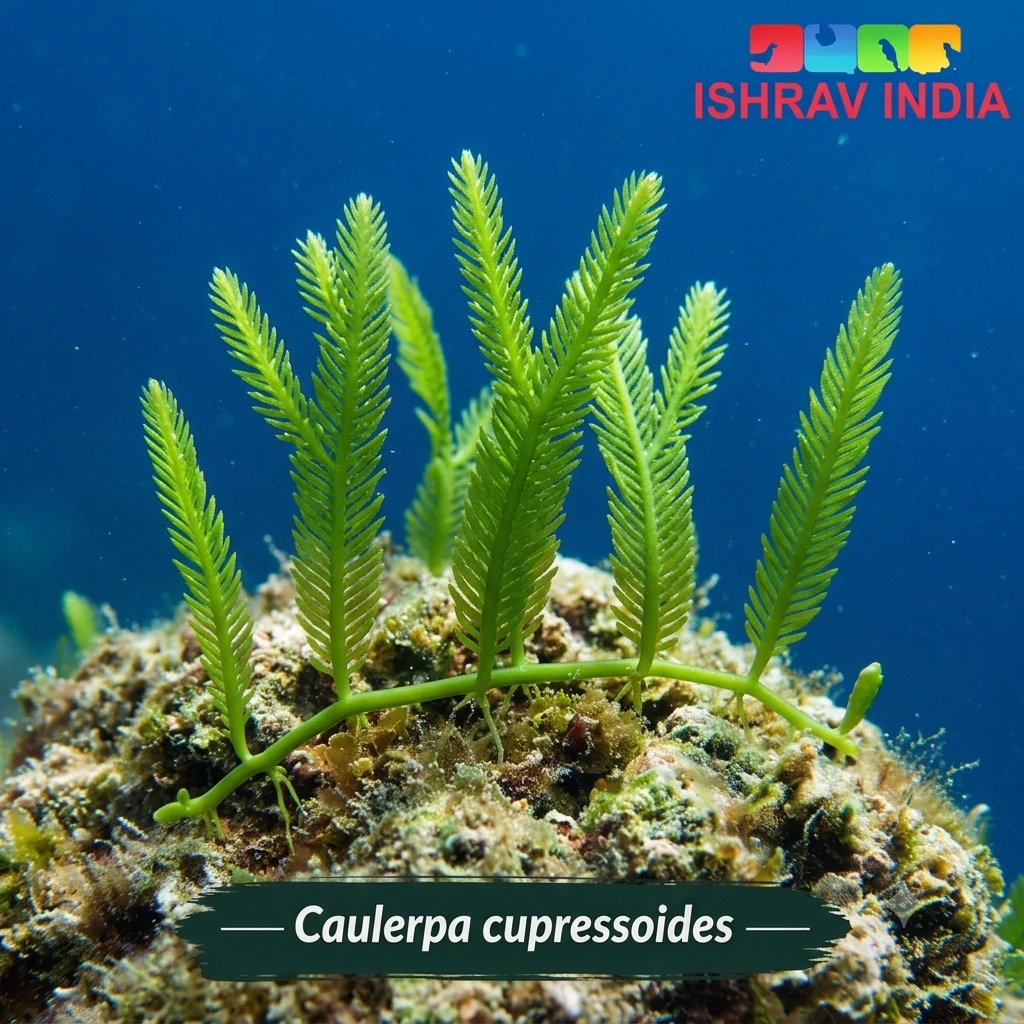 Caulerpa cupressoides marine macroalgae for a saltwater aquarium