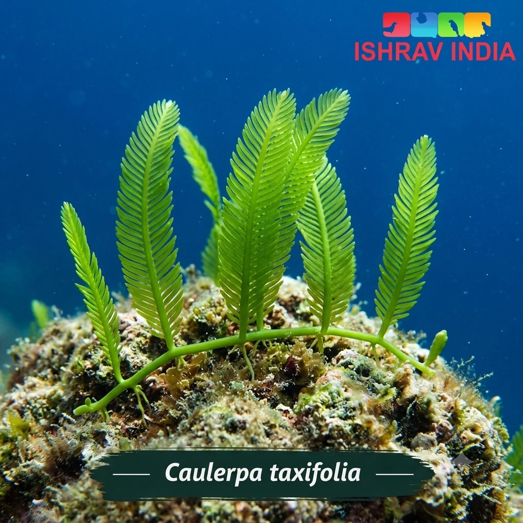 Caulerpa taxifolia marine macroalgae for a saltwater aquarium